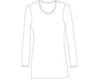 Zwischenmass Schnittmuster LANGARMSHIRT, 168 M (Mittlerer Umfang)