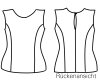 Zwischenmass Schnittmuster TAILLIERTES TOP, 168 K (Kleiner Umfang)
