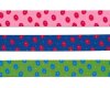 Gurtband KIDDY LOVE, Ellipsen-Punkte, 30 mm breit, 2 Farben, rosa