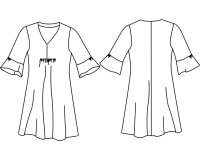 Zwischenmass Schnittmuster KAFTAN, 168 M (Mittlerer Umfang)