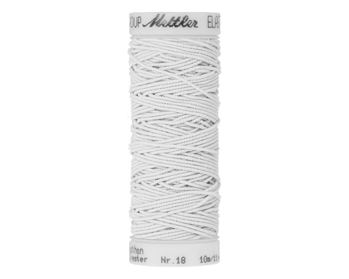 Elastischer Nähfaden ELASTIC, 10 m, Mettler weiß
