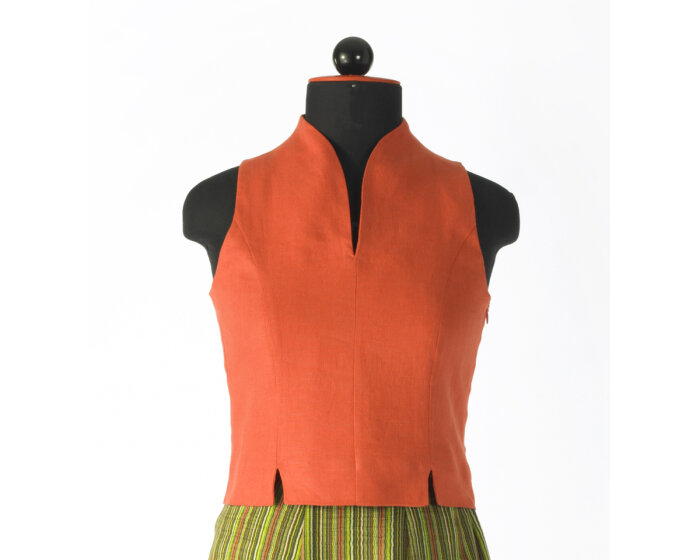 Zwischenmass Schnittmuster TOP MIT TULPENKRAGEN, 168 K (Kleiner Umfang)