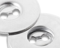 Magnetknöpfe zum Annähen, Prym silber