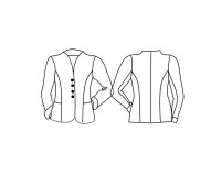 Zwischenmass Schnittmuster BLAZER MIT KLEINEM KRAGEN, 168 K (Kleiner Umfang)