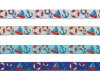 Webband MARINE FEELING, Strand-Utensilien, 15 mm breit, 4 Farben, hellblau