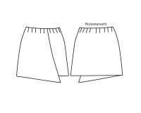 Zwischenmass Schnittmuster SCHLUPFROCK, 168 M (Mittlerer Umfang)