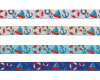Webband MARINE FEELING, Strand-Utensilien, 15 mm breit, 4 Farben, natur