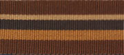 Baumwoll-Ripsband PERU mit Streifen 55 mm braun