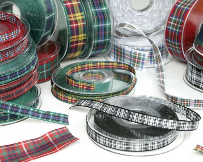Taftband TARTAN, Schottenkaro Design 8 10 mm