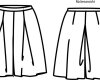 Zwischenmass Schnittmuster HOSENROCK, 168 K (Kleiner Umfang)