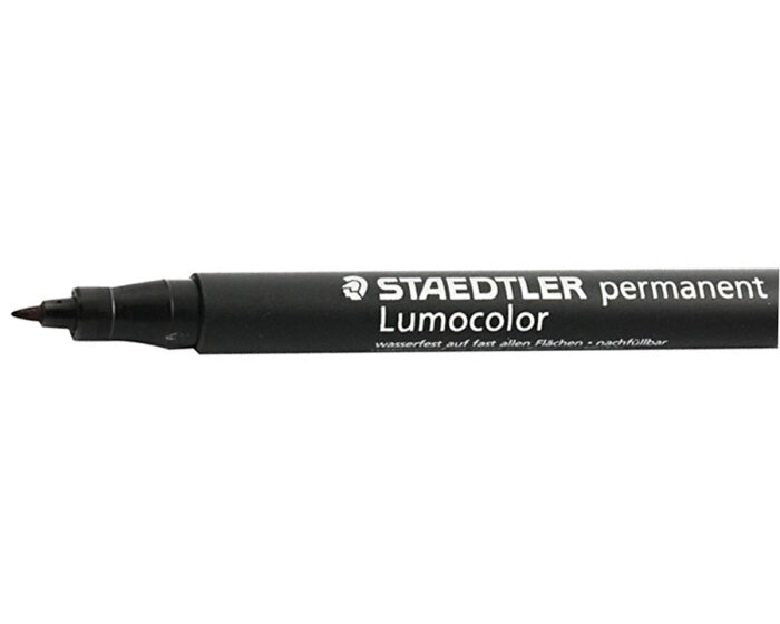 Folienstift permanent LUMOCOLOR, schwarz, Staedtler fein (0,6 mm)
