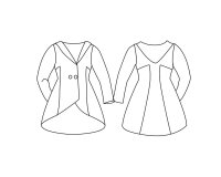 Zwischenmass Schnittmuster KAPUZENJACKE, 168 K (Kleiner Umfang)