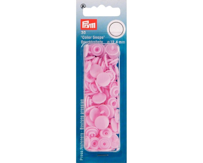 Kunststoff-Druckknöpfe COLOR SNAPS, 43 Farben, Prym rosa