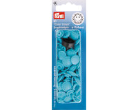 Druckknöpfe Color Snaps BLUMEN, Prym Love hellblau