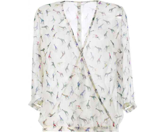 Zwischenmass Schnittmuster BLUSE ZUM BINDEN, 168 K (Kleiner Umfang)