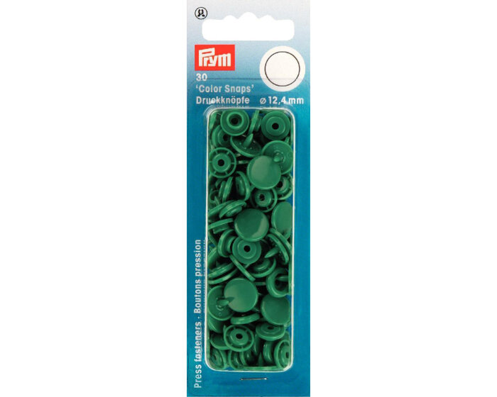 Kunststoff-Druckknöpfe COLOR SNAPS, 43 Farben, Prym grasgrün