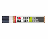 Effektfarbe GLITTER LINER mit Glitzer, Marabu rotgold