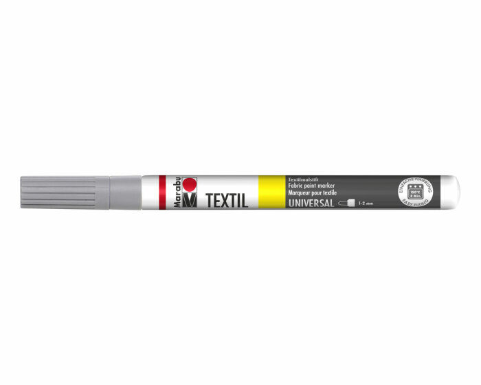 Textil Painter für helle Stoffe, Marabu grau 1-2 mm