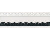 Elastische Wäschespitze COLETTE, 17 mm breit, 2 Farben schwarz