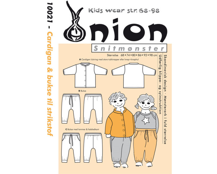 Cardigan und Hose Schnittmuster ONION 10021