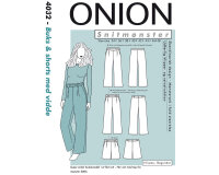 Hose oder Shorts mit Bundfalten, Schnittmuster ONION 4032