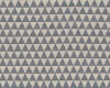 Jacquard-Dekostoff EMANUELLA, Dreiecke, steingrau-wollweiß