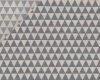 Jacquard-Dekostoff EMANUELLA, Dreiecke, steingrau-wollweiß