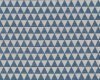 Jacquard-Dekostoff EMANUELLA, Dreiecke, jeansblau-wollweiß