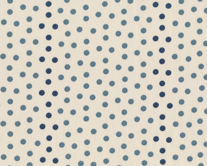 Patchworkstoff SWEET BLEND PRINTS, Punkte, hellbeige-graublau, Moda Fabrics