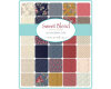 Patchworkstoff SWEET BLEND PRINTS, Punkte, nachtblau-hellbeige, Moda Fabrics