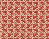 Patchworkstoff SNOWFALL PRINTS, Paisleys, stumpfes rot-creme, Moda Fabrics