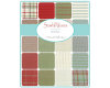 Patchwork-Webstoff SNOWFALL WOVENS, Streifen-Gitter, stumpfes türkis, Moda Fabrics