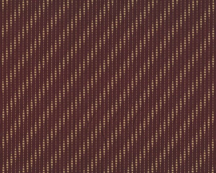 Patchworkstoff CORAL BELLS, Diagonal-Streifen-Design, aubergine, Moda Fabrics