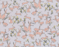 Bio-Patchworkstoff RABBITS AND HARES, Hasen,...
