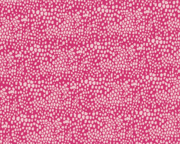 B-Ware Bio-Patchworkstoff PEBBLES, Tupfen, fuchsia-hellrosa, Jane Makower