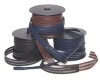 Hohlsaum-Borte KUNSTLEDER, 22 mm, 3 Farben braun