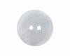 Weiß transparenter Kunststoffknopf in Perlmuttoptik PEARL, Union Knopf 18 mm