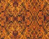 Patchworkstoff KISMET FLASH DANCE, Wellen-Kaleidoskop-Muster, orange