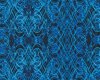 Patchworkstoff KISMET FLASH DANCE, Wellen-Kaleidoskop-Muster, aquablau