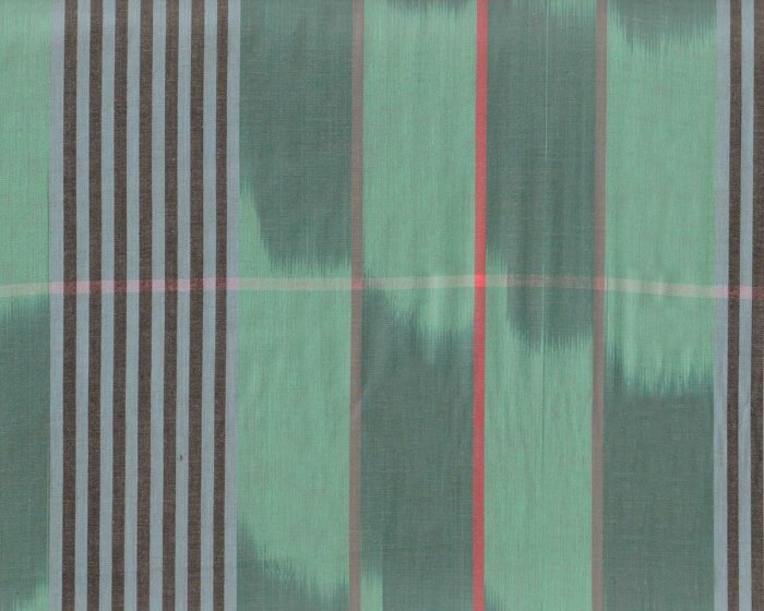 Pacthwork-Webstoff LOOMINOUS II, Streifen-Muster, gedecktes mintgrün-petrol