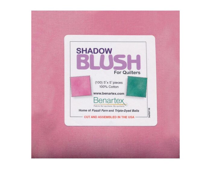 Precuts Charm Pack Jumbo SHADOW BLUSH, Benartex