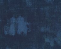 Patchworkstoff GRUNGE, uni streifig-meliert, stumpfes dunkelblau, Moda Fabrics