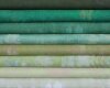 Patchworkstoff GRUNGE, uni streifig-meliert, olivgrün, Moda Fabrics