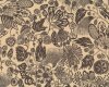 Patchworkstoff FLORAL WATERFALL, Blütengrafik, beige-dunkelbraun
