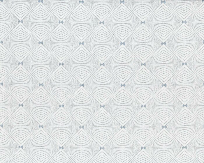 Metallic-Patchworkstoff MAGICAL MOMENTS, Rauten-Fächer, gebrochenes weiß-silber metallic