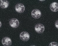 Metallic-Patchworkstoff FULL MOON, Vollmond,...
