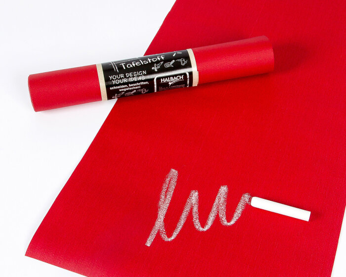 Tafelstoff CHALK BOARD, abwischbar, 4 Größen, rot 6 cm x 4 m