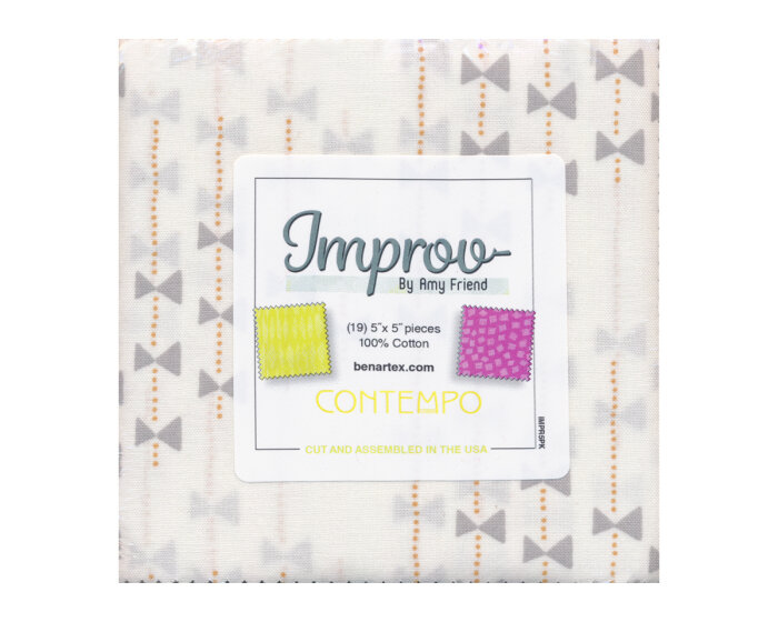 Precuts Charm Pack IMPROV, Amy Friend, Benartex