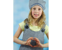 Wollstoff SMILLA, Punkte, grau-schwarz