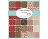 Patchworkstoff PETITES MAISONS DE NOEL, Blatt-Girlande, hellbeige-natur, Moda Fabrics
